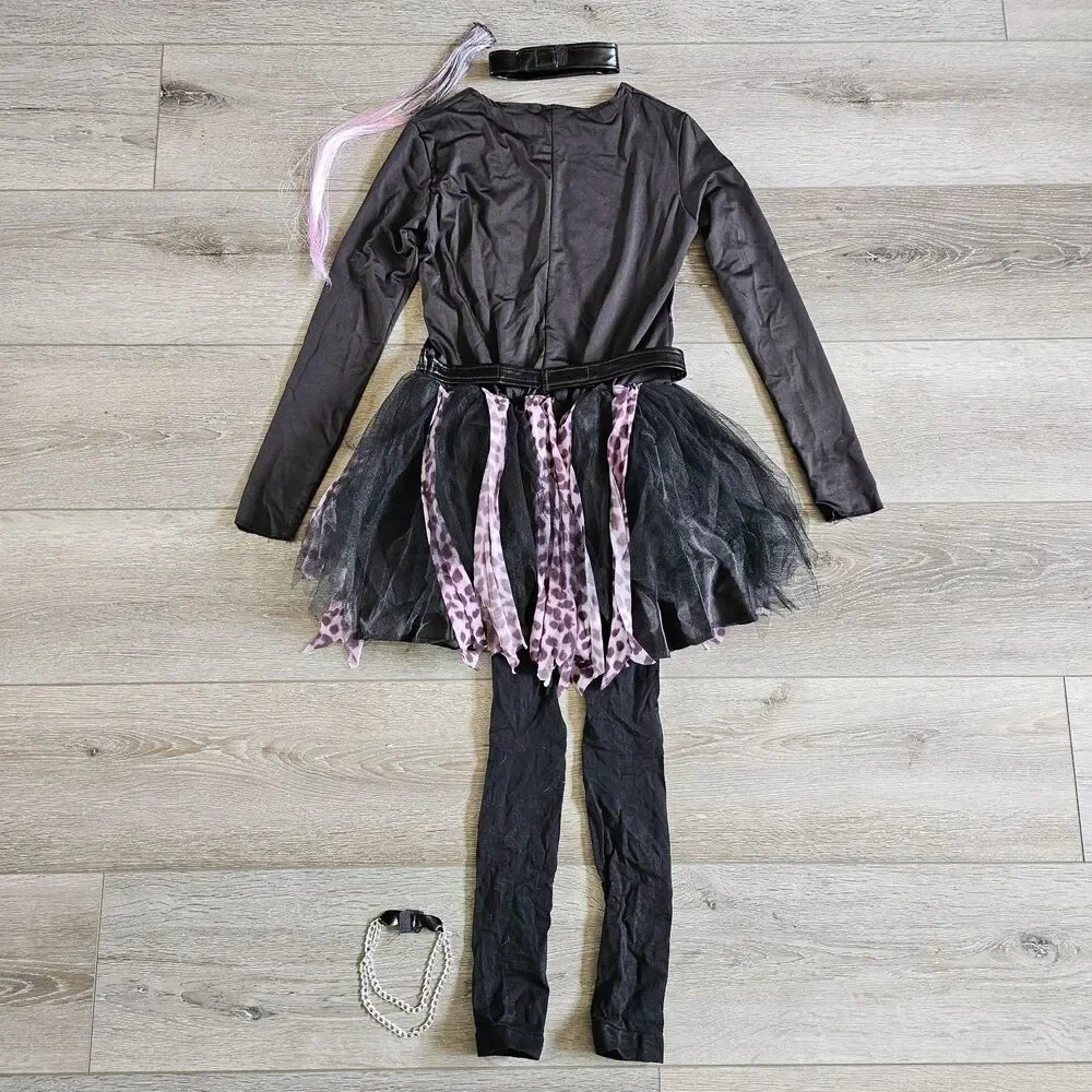 Spirits Halloween Punk Rock Glam Skeleton Tutu Dress Child Girls M 8-10 Costume - Picture 8 of 8